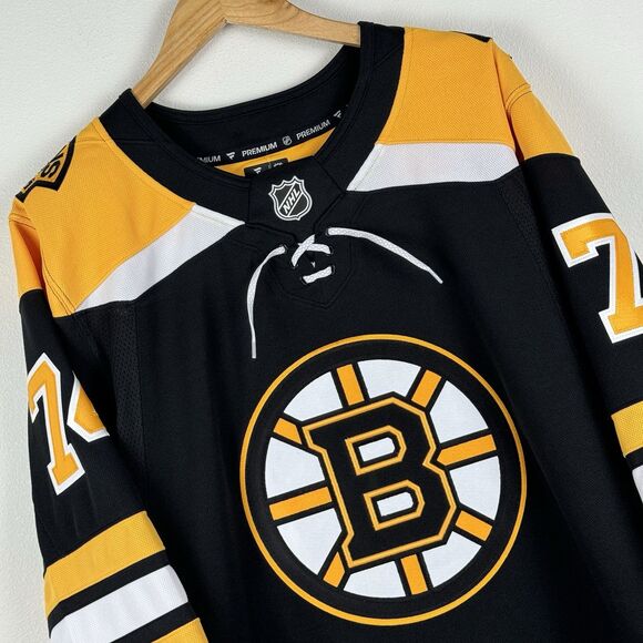 NHL Boston Bruins Fanatics Premium Jersey Men's 52 Stitched #74 DeBrusk - Picture 1 of 10